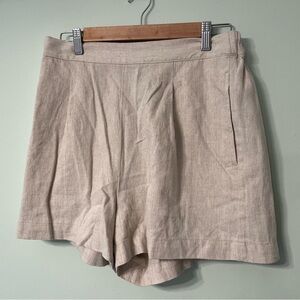 NWT Madewell natural color linen shorts size medium